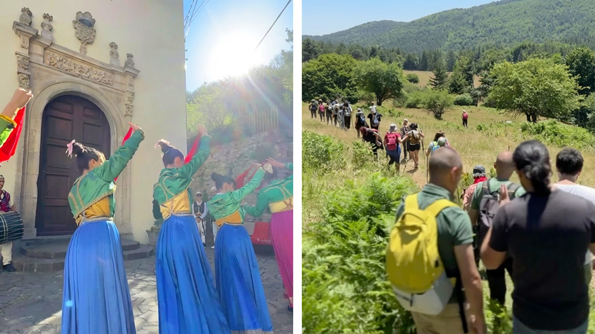 un gruppo di balli e canti Arbereshe a San Benedetto Ullano e un'escursione in Sila