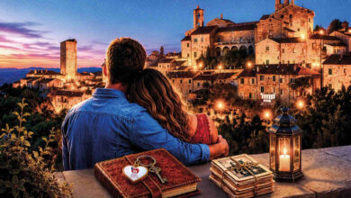L'immagine della locandina della notte romantica dei borghi più belli d'italia