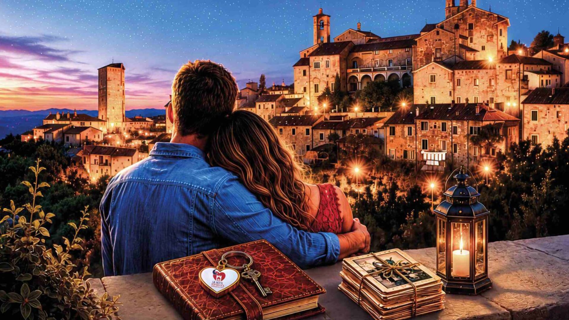 L'immagine della locandina della notte romantica dei borghi più belli d'italia